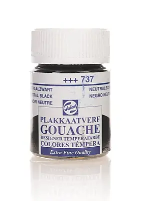 Talens 8167372 Guaj Boya 16 ml Neutral Black Siyah - Talens (1)