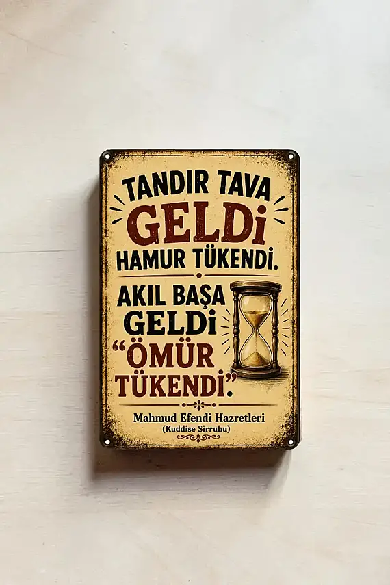 Tandır Tava Geldi MiniDekor Magnet Ayaklı 9×13,5 cm - 1
