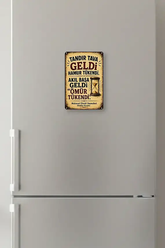 Tandır Tava Geldi MiniDekor Magnet Ayaklı 9×13,5 cm - 3