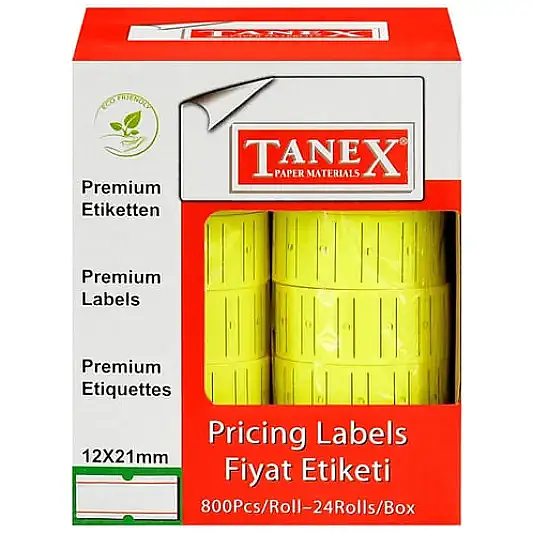 Tanex Fiyat Etiketi Florasan Sarı - 4