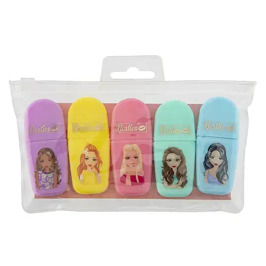 Taros Besties 5 Mini Fosforlu Kalem Seti - 2