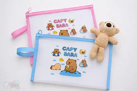 Taros Capybara Desenli Saplı File Dosya A4 - 1