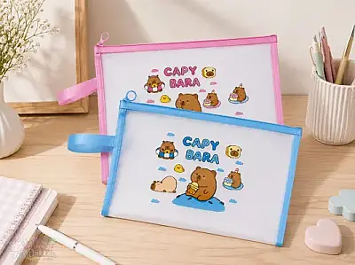 Taros Capybara Desenli Saplı File Dosya A4 - 4