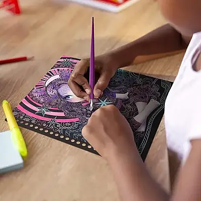 Taros Nebulous Stars Scratch Sketch Defteri Zen Creative Book - 5
