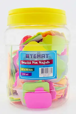 Temat Şekilli Not Kağıdı 45 x 50 mm - 1