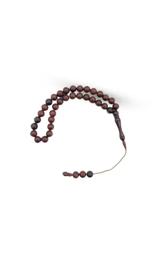Uçlu Küre Kesim 33 Lük Kınalı Kuka Tesbih 8 mm - 1