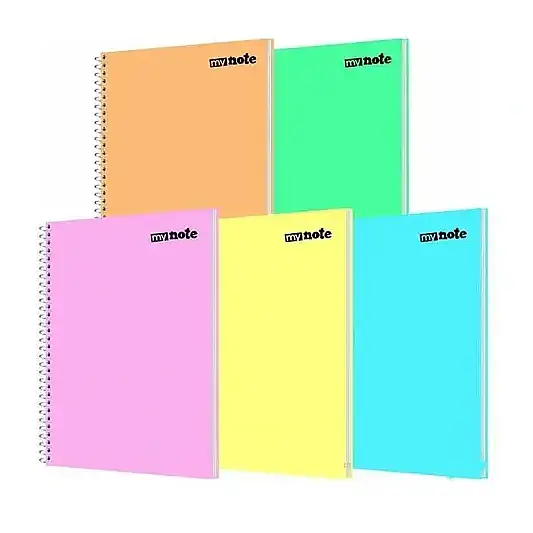 Umur Mynote Çizgili Defter 96 Yp A4 Flex Pastel Kapak Spiralli - 1