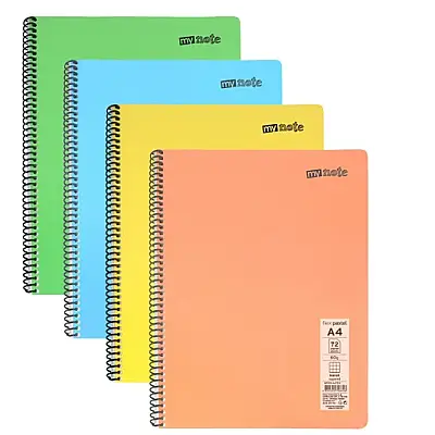 Umur Mynote Kareli Defter 72 Yp A4 Flex Pastel Kapak Spiralli - Umur (1)