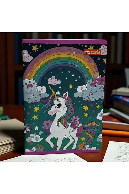 Umur Mynote Unicorn Kareli Defter 60 Yp A4 Pp Kapak Tel Dikiş - 1