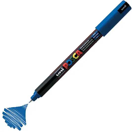Uniball Posca 1M Markör 0.7 mm Mavi - 2