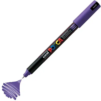 Uniball Posca 1M Markör 0.7 mm Mor - 1