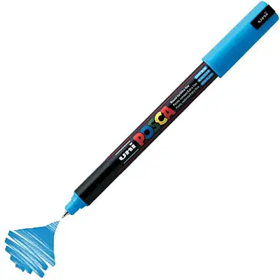 Uniball Posca 1M Markör 0.7 mm Turkuaz - 1