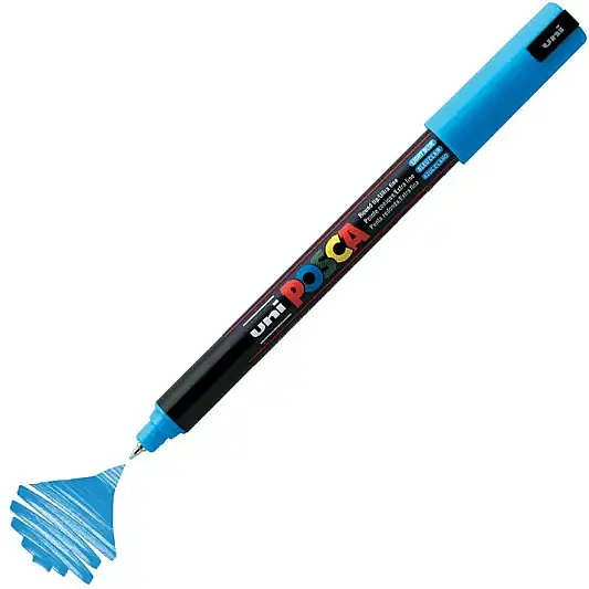 Uniball Posca 1M Markör 0.7 mm Turkuaz - 2