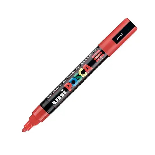 Uniball Posca 5M Markör 2.5 mm Kırmızı - 1