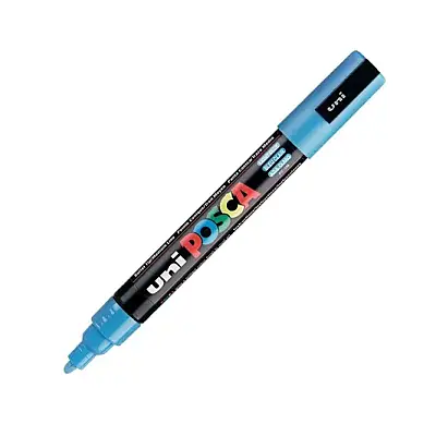 Uniball Posca 5M Markör 2.5 mm Turkuaz - 1