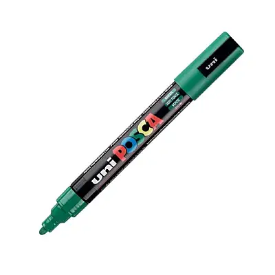 Uniball Posca 5M Markör 2.5 mm Yeşil - Uniball (1)