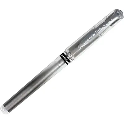 Uniball UM-153 Signo İmza Kalemi 1.0 mm Gümüş - 5