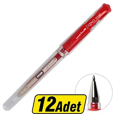 Uniball UM-153 Signo İmza Kalemi 1.0 mm Kırmızı - 5