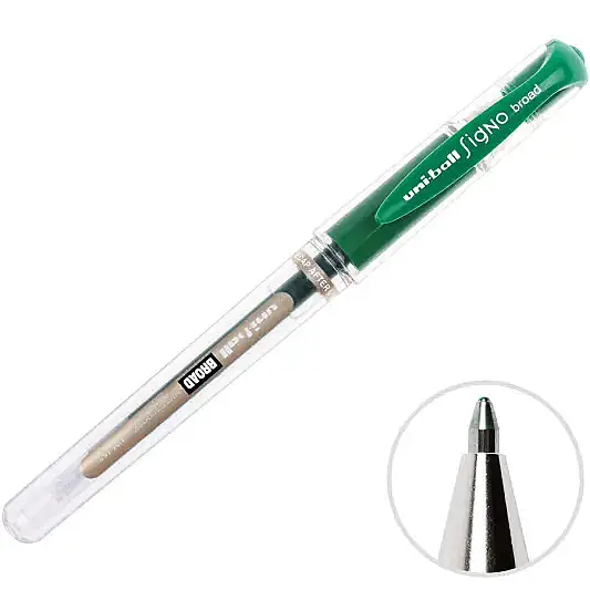Uniball UM-153 Signo İmza Kalemi 1.0 mm Yeşil - 2