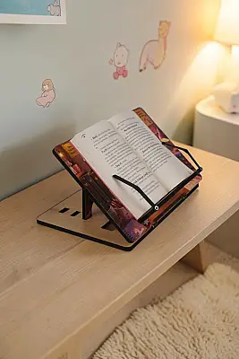 Unicorn Ahşap Kitap Okuma Standı | Masal Bahçesi Rahlesi - Bemenda (1)