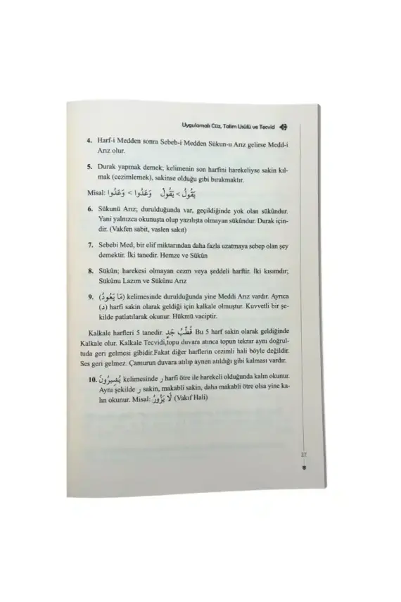 Uygulamalı Cüz Talim Usulü Ve Tecvid - 4