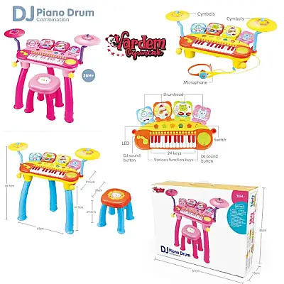 Vardem Dj Piyano 24 Tuşlu Davul Mp3 Ve Mikrafonlu - 6