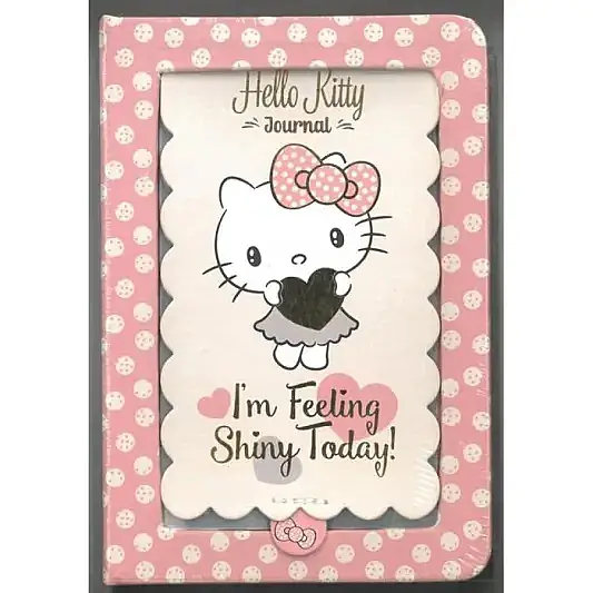Victorias Journals Hello Kitty Figürlü Aynalı Günlük Özel 192 Yp A6 - 1