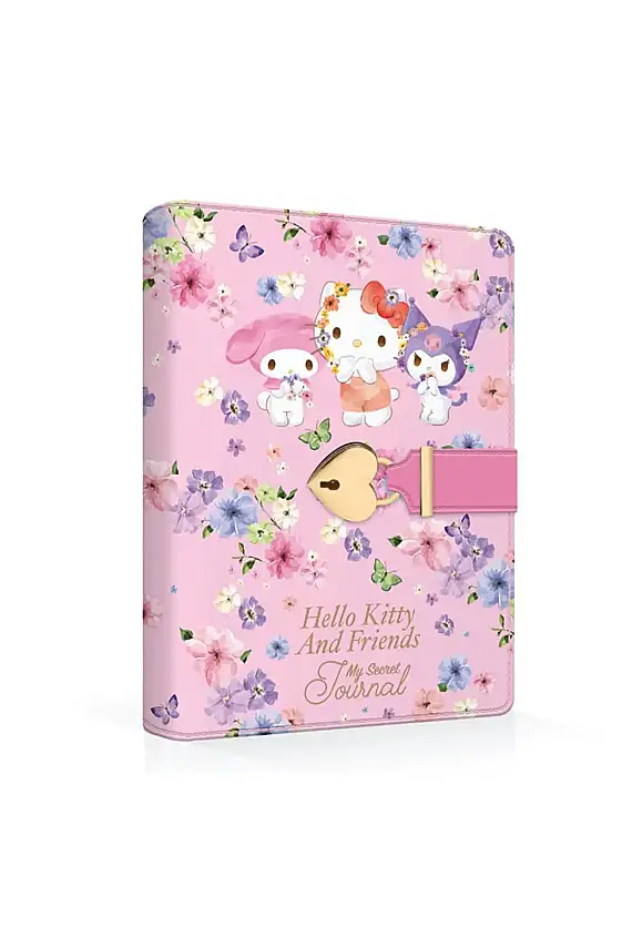 Victorias Journals Hello Kitty Kalp Kilitli Günlük Renkli Özel 192 Yp A6 - 1