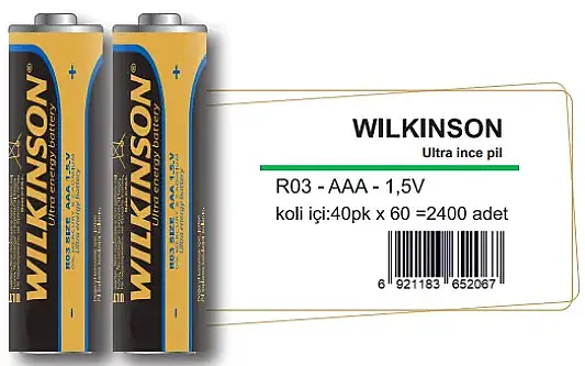 Wilkinson İnce Kalem Pil R03 AAA Ultra - 1