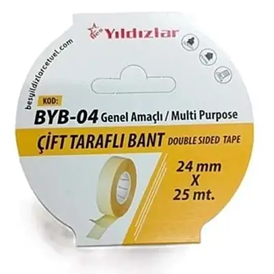 Yıldızlar Çift Taraflı Bant 24 mm x 25 m - 1