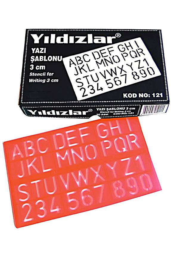 Yıldızlar Yazı Şablonu 3 cm - 1